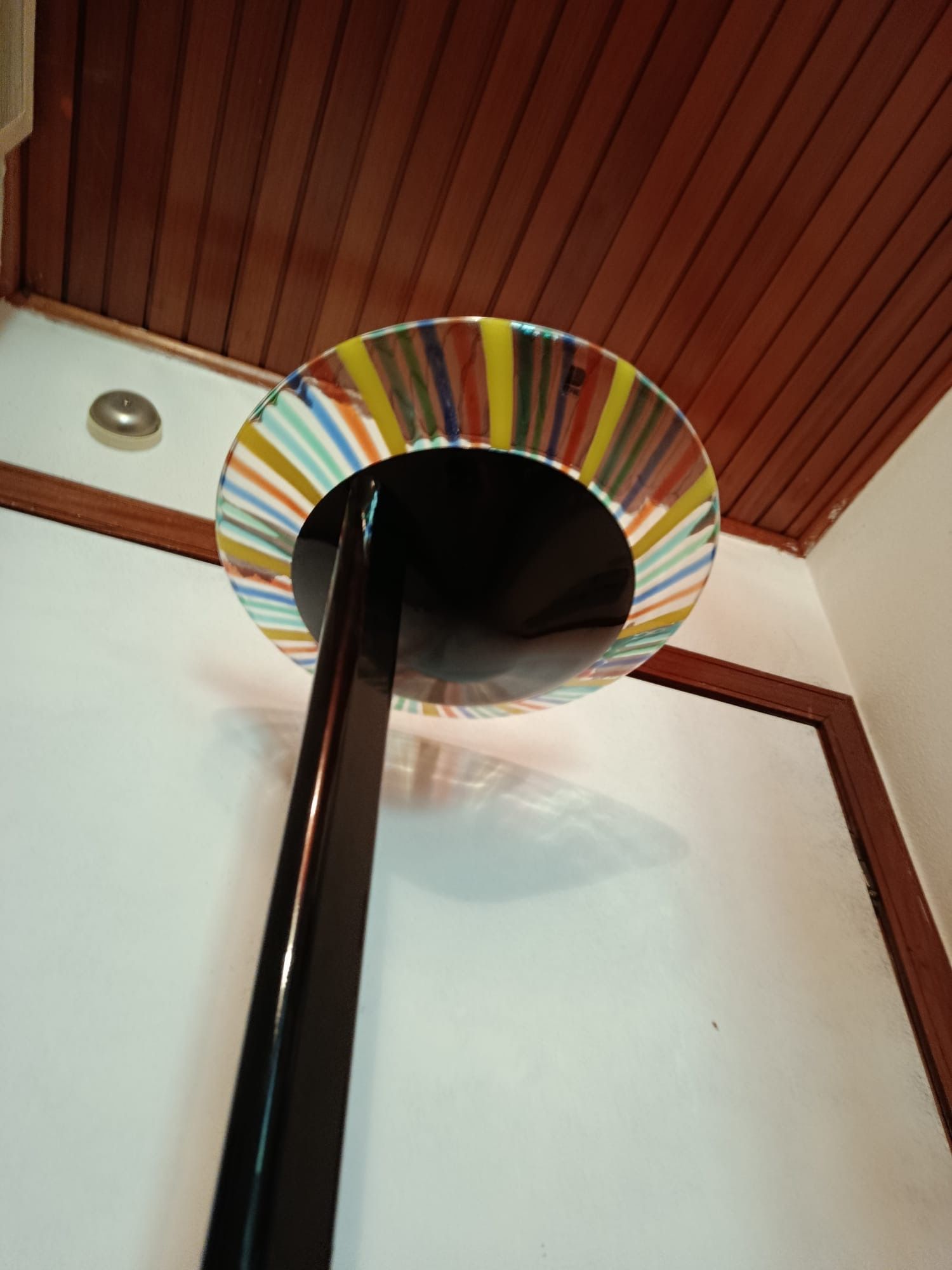 Alo Murano Glass Floor Lamp by Mauro Mazollo (1980s) Side