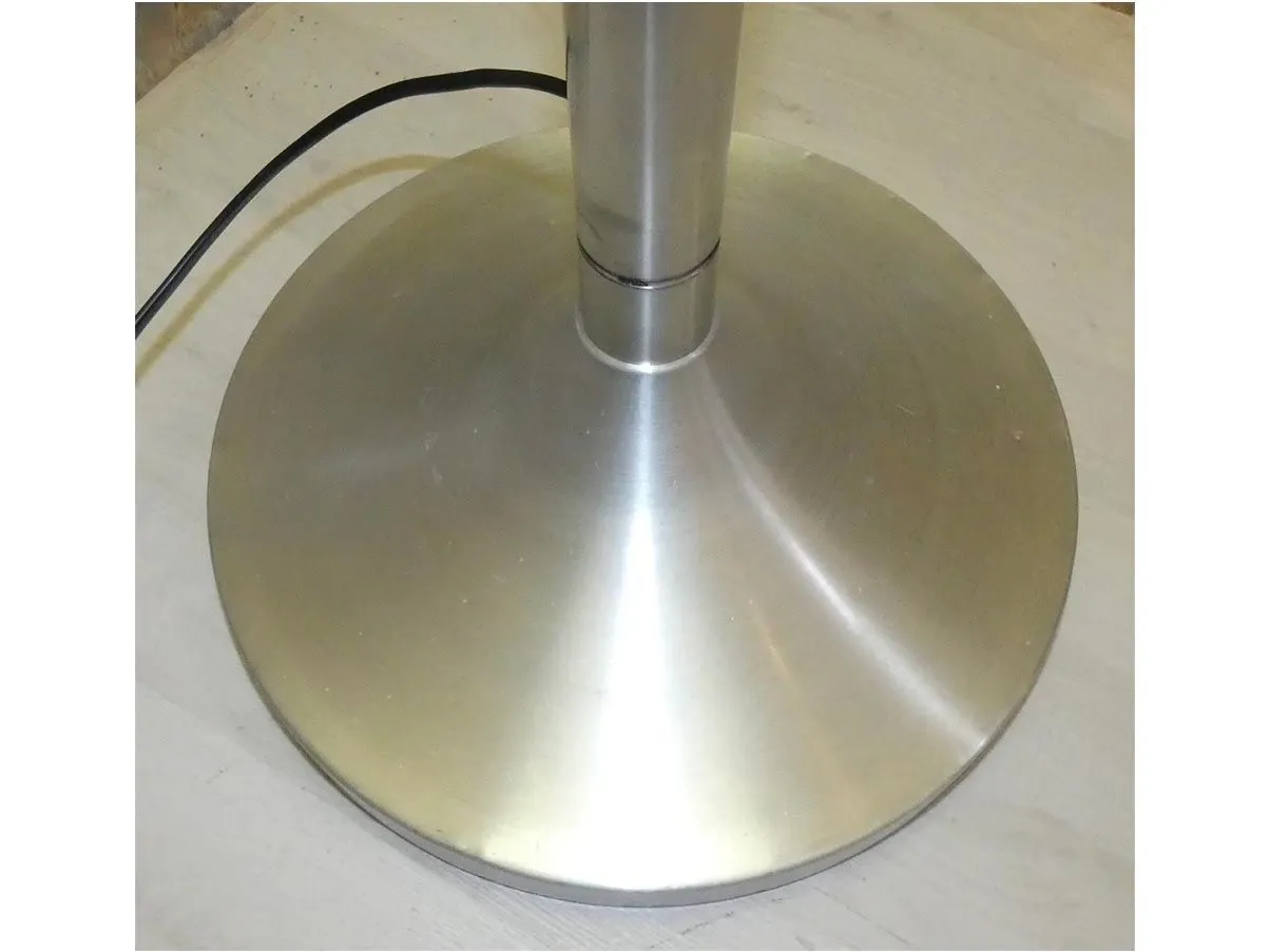 Lampada da terra vintage in perspex e acciaio (anni’70) 5