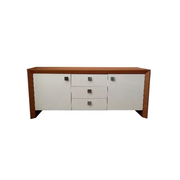 Madia Praha con 2 ante e 3 cassetti legno teak, Teknodesign image