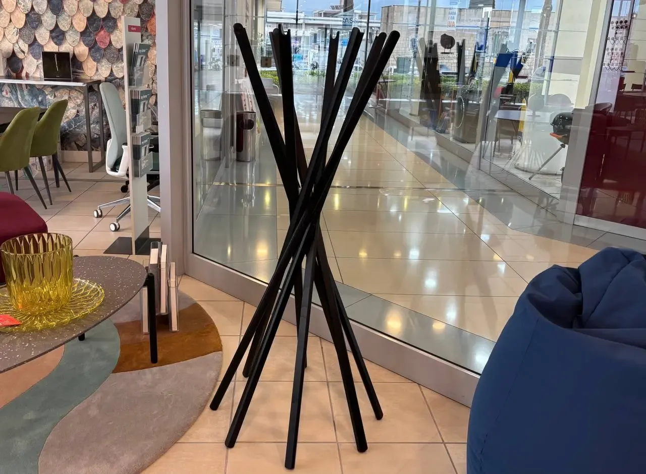 Black Wooden Sciangai Coat Rack Brand