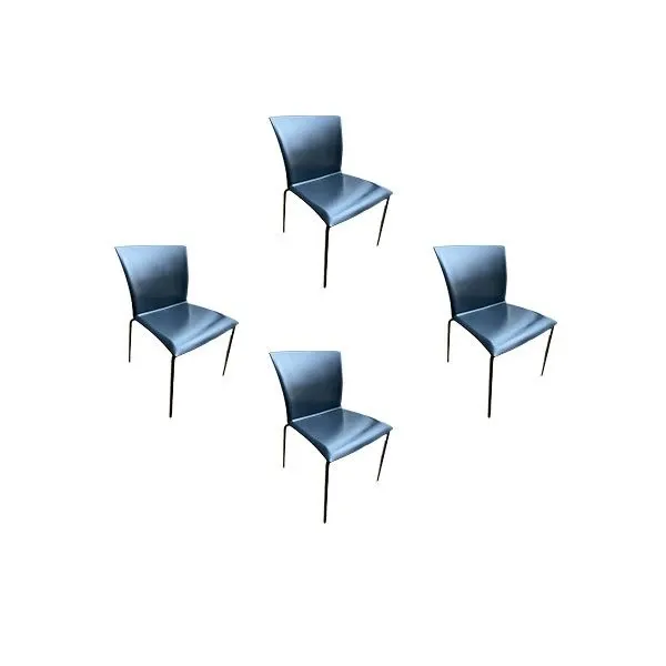 Set of 4 Futura chairs in polypropylene (anthracite), Bontempi image