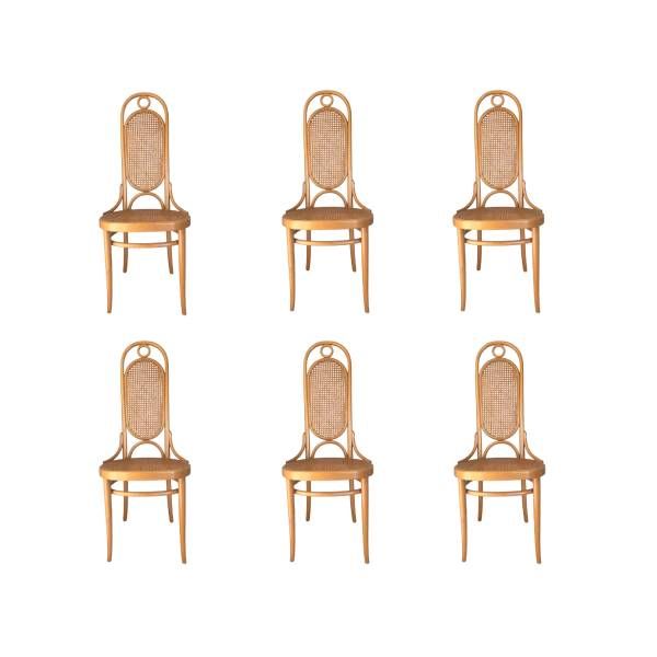 Set 6 sedie vintage in legno di faggio curvato (anni '80), Thonet image