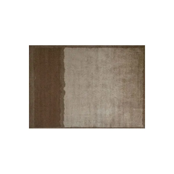 Tappeto rettangolare moderno in lana (beige) 