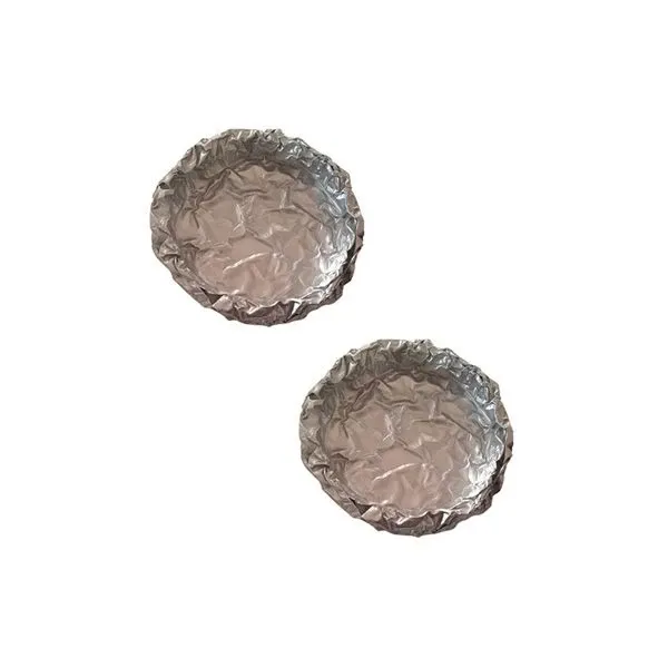 Set of 2 vintage aluminum trays, image