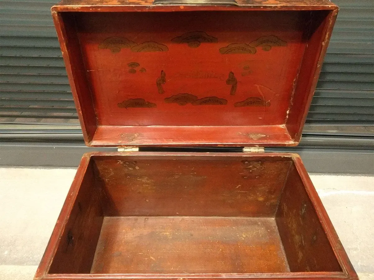 Chinese elm wood container trunk ('900), Antiqua Trade 2