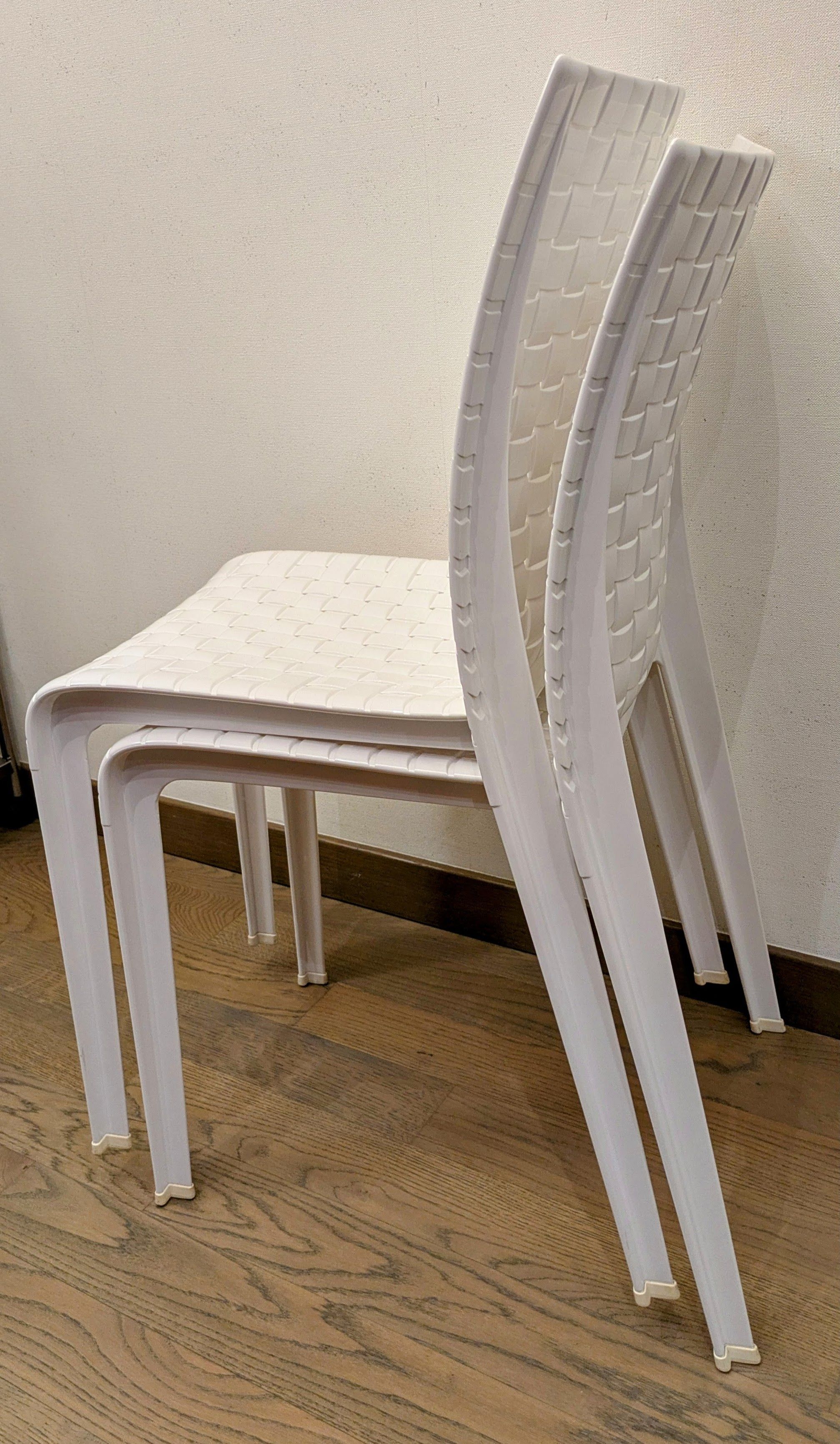 Set di 4 sedie Ami Ami (bianco/trasparente) Side