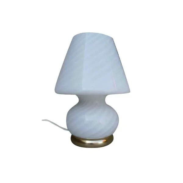 Mushroom table lamp in glass (white), Vetri Murano image