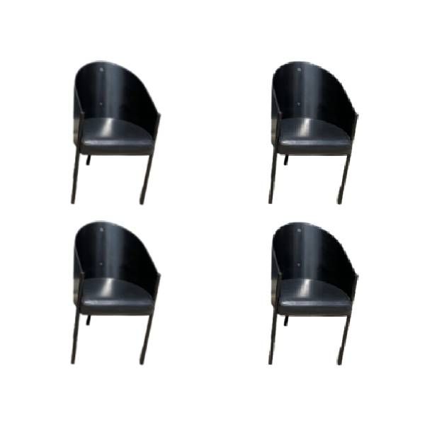 Set of 4 vintage Costes chairs by Philippe Starck, Aleph image