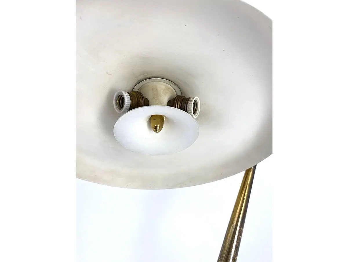 Vintage 331 aluminum (white) table lamp 