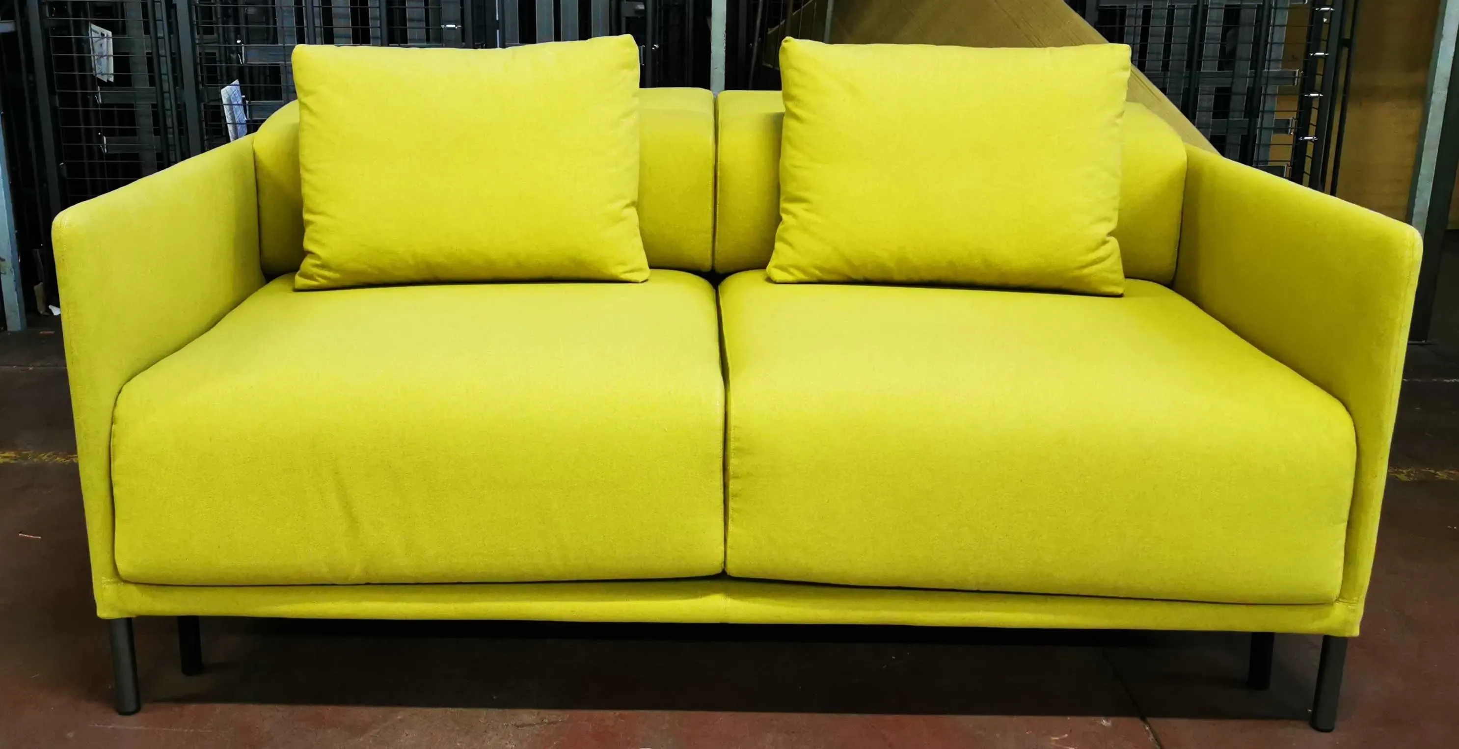 Mustard-coloured Marsalis sofa bed, Milano Bedding 1