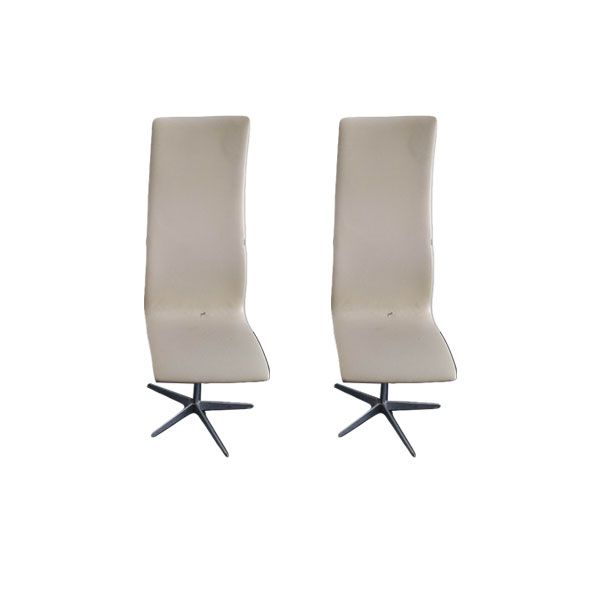 Set 2 sedie girevoli Oxford Chairs pelle (beige), Fritz Hansen image