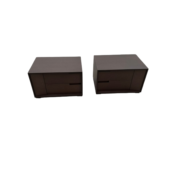 Set of 2 Proscenio bedside tables in oak wood, MisuraEmme image