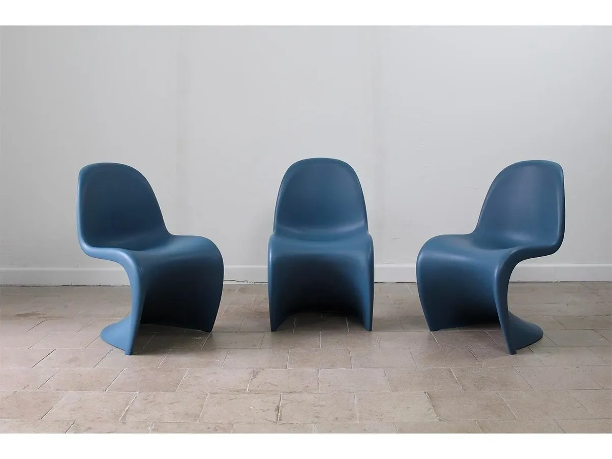 Sedia Mini Verner Panton blu 6