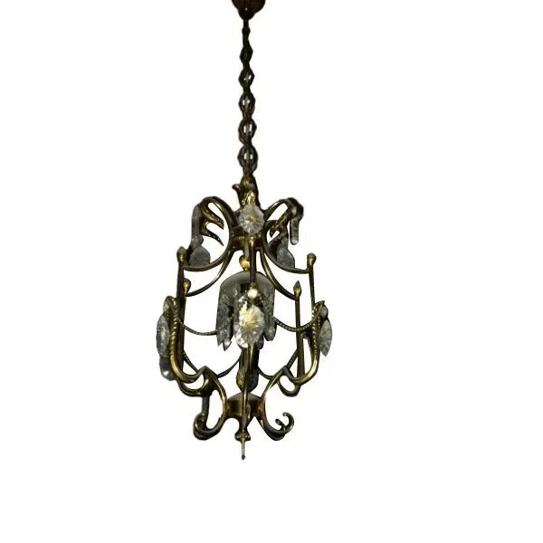 Vintage Brass Chandelier (1960s), image