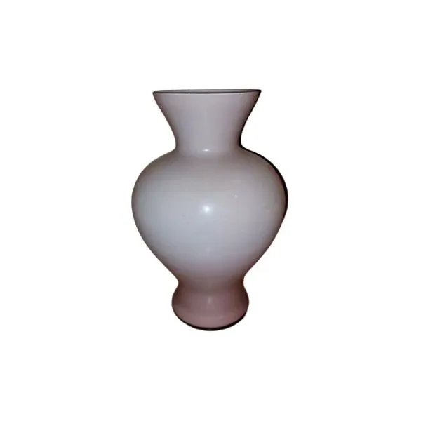 Vintage Murano white glass vase (1960s), image