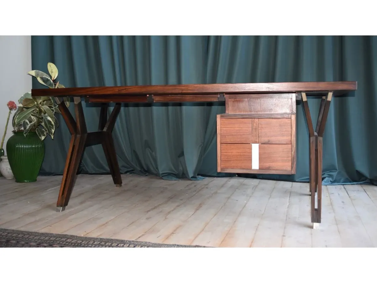 Scrivania Terni vintage in palissandro (anni '60), MIM Roma 5