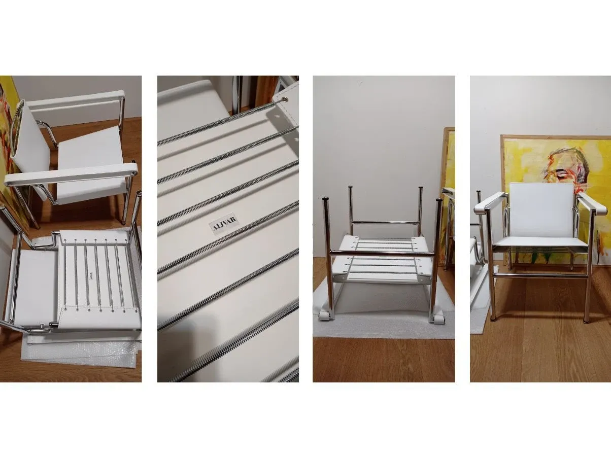Set 2 sedie vintage LC1 (anni'80), Alivar 1