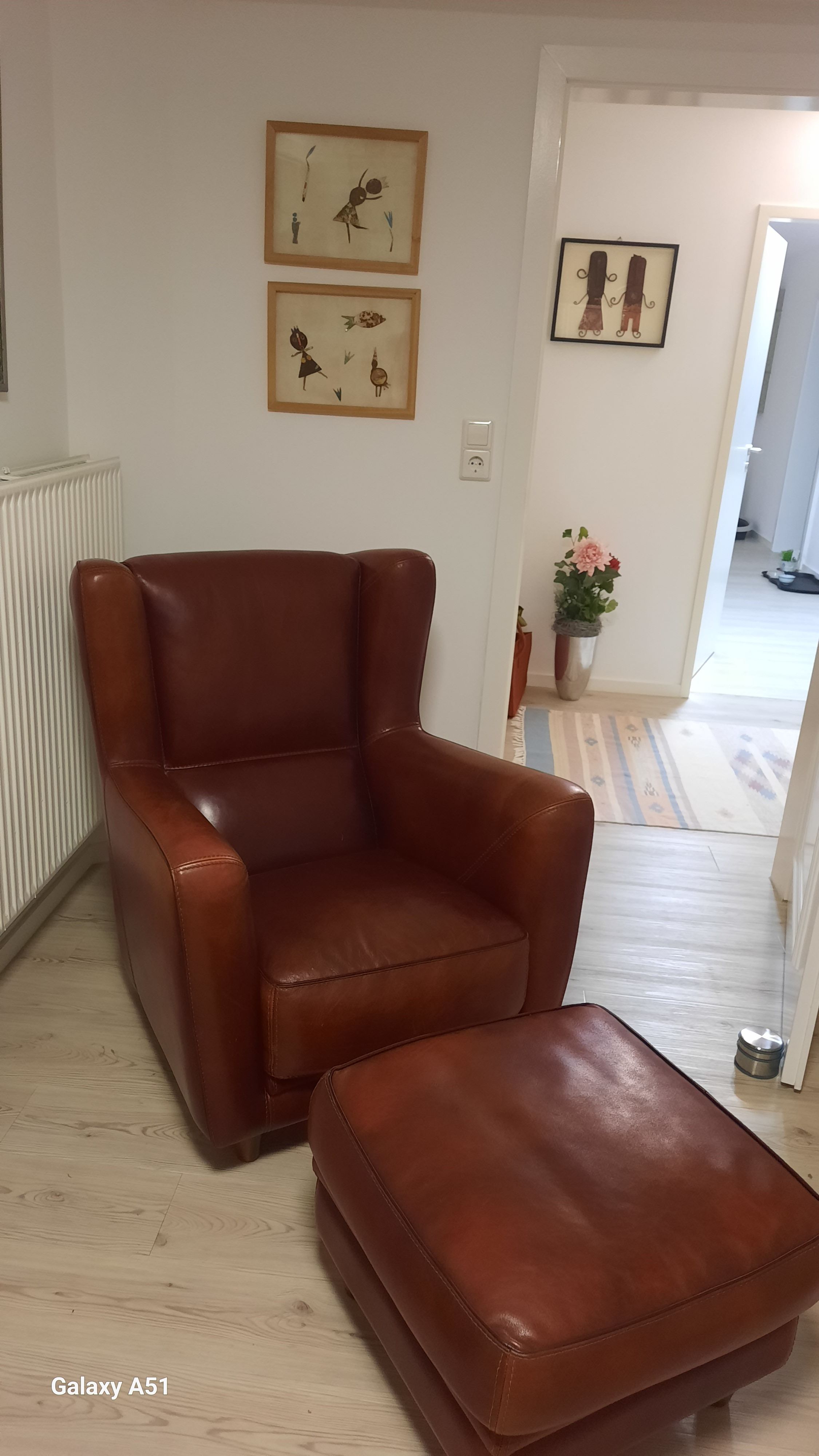 Vintage Chaise Longue aus bordeauxrotem Leder Defects