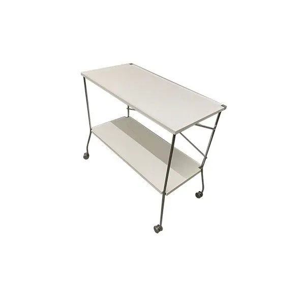 Flip folding trolley/table in plexiglass (white), Kartell image