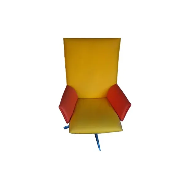 Chaise longue Pilot in feltro con braccioli (giallo), Knoll image