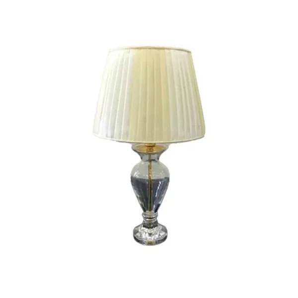Table lamp in transparent crystal, IPM light 