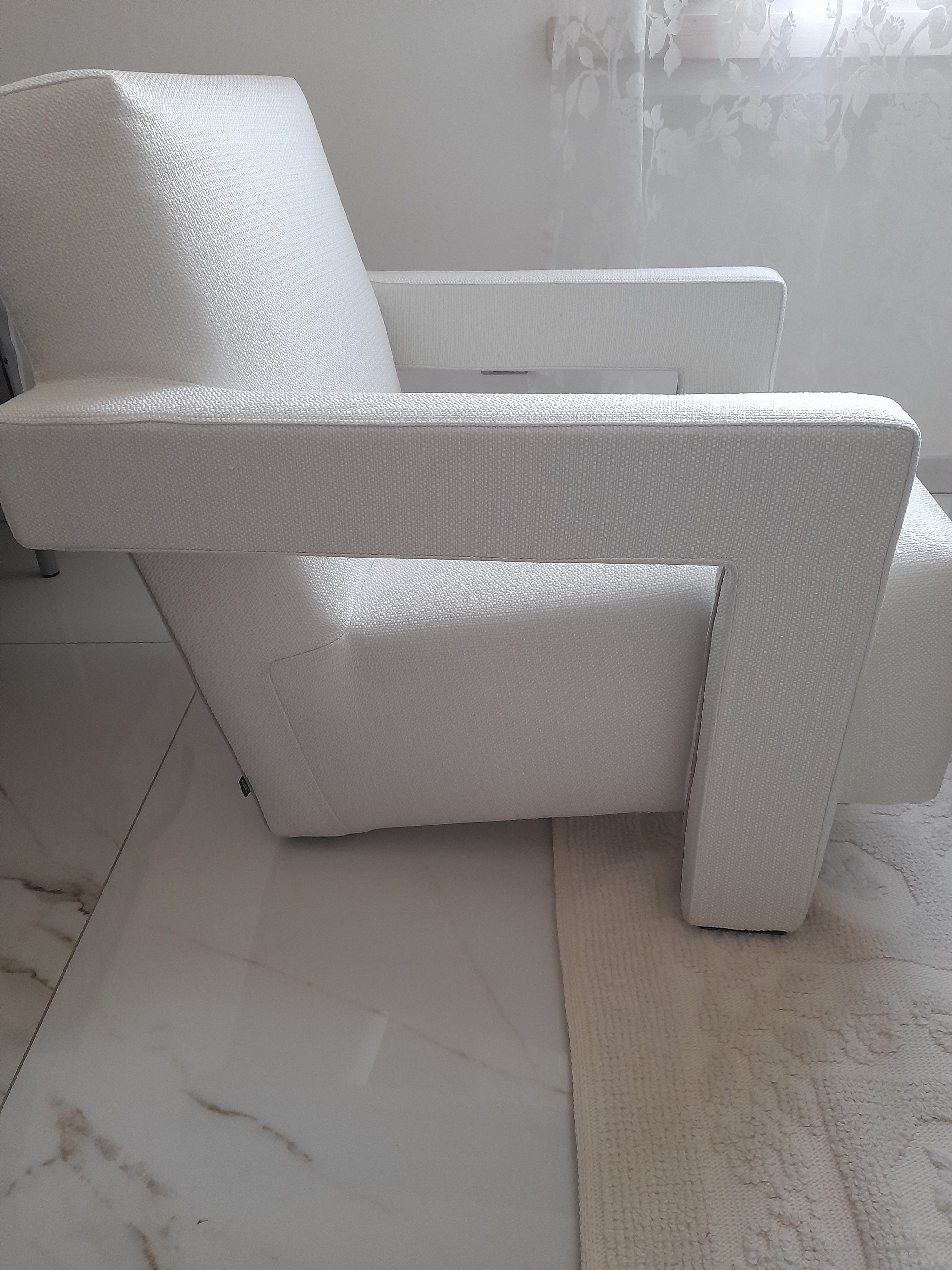 Poltrona Utrecht in tessuto (bianco) Side