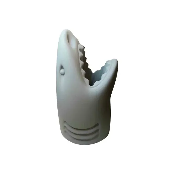 Killer umbrella stand in the shape of a shark, Qeeboo image