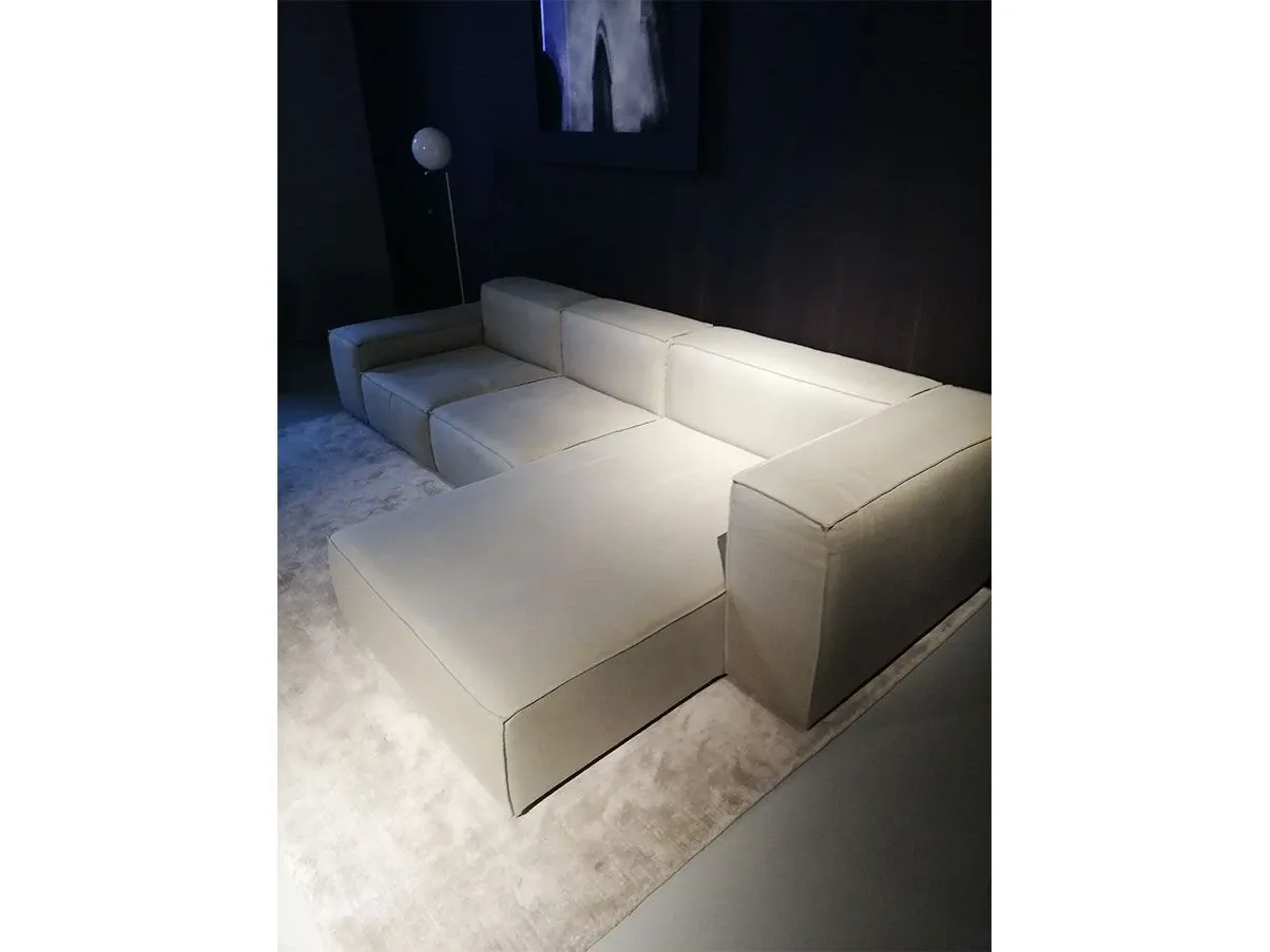 Divano 3 posti Neowall con penisola (beige), Living Divani 