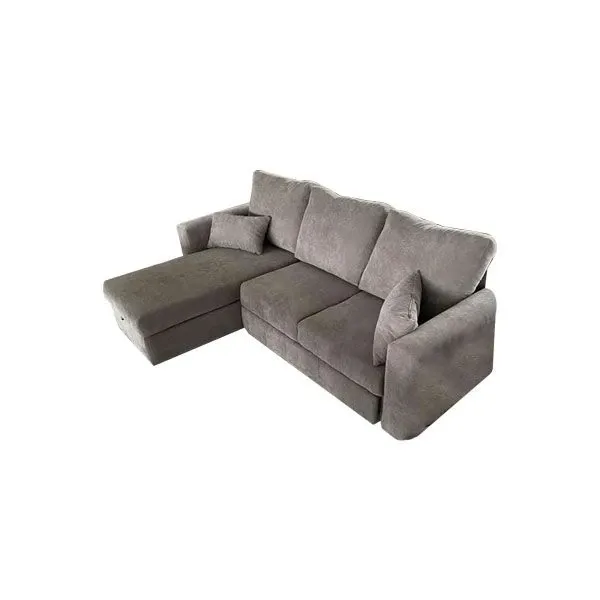 Schlafsofa mit Ottomane und Bettkasten (grau) 3