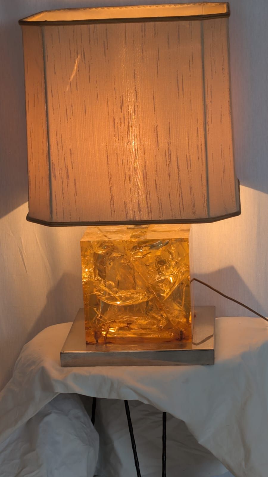 Resin Table Lamp (1970s) Front