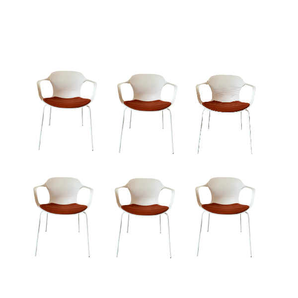 Set of 6 Nap chairs by Kasper Salto, Fritz Hansen image