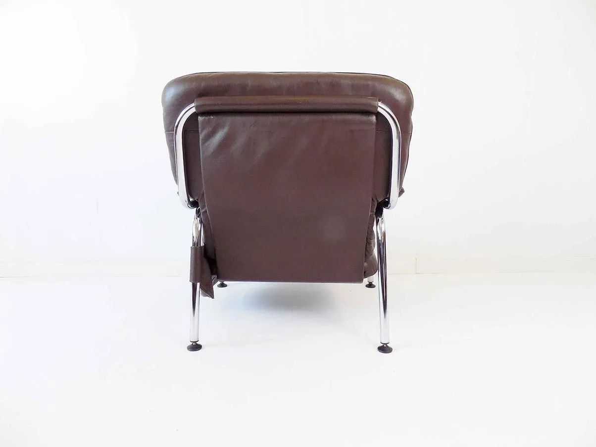 Poltrona Kangaroo di Hans Eichenberger in pelle 