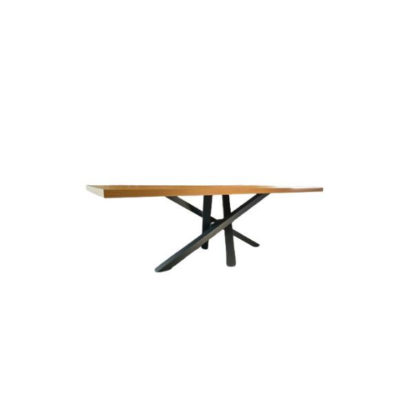 Shanghai table in solid oak, Riflessi image