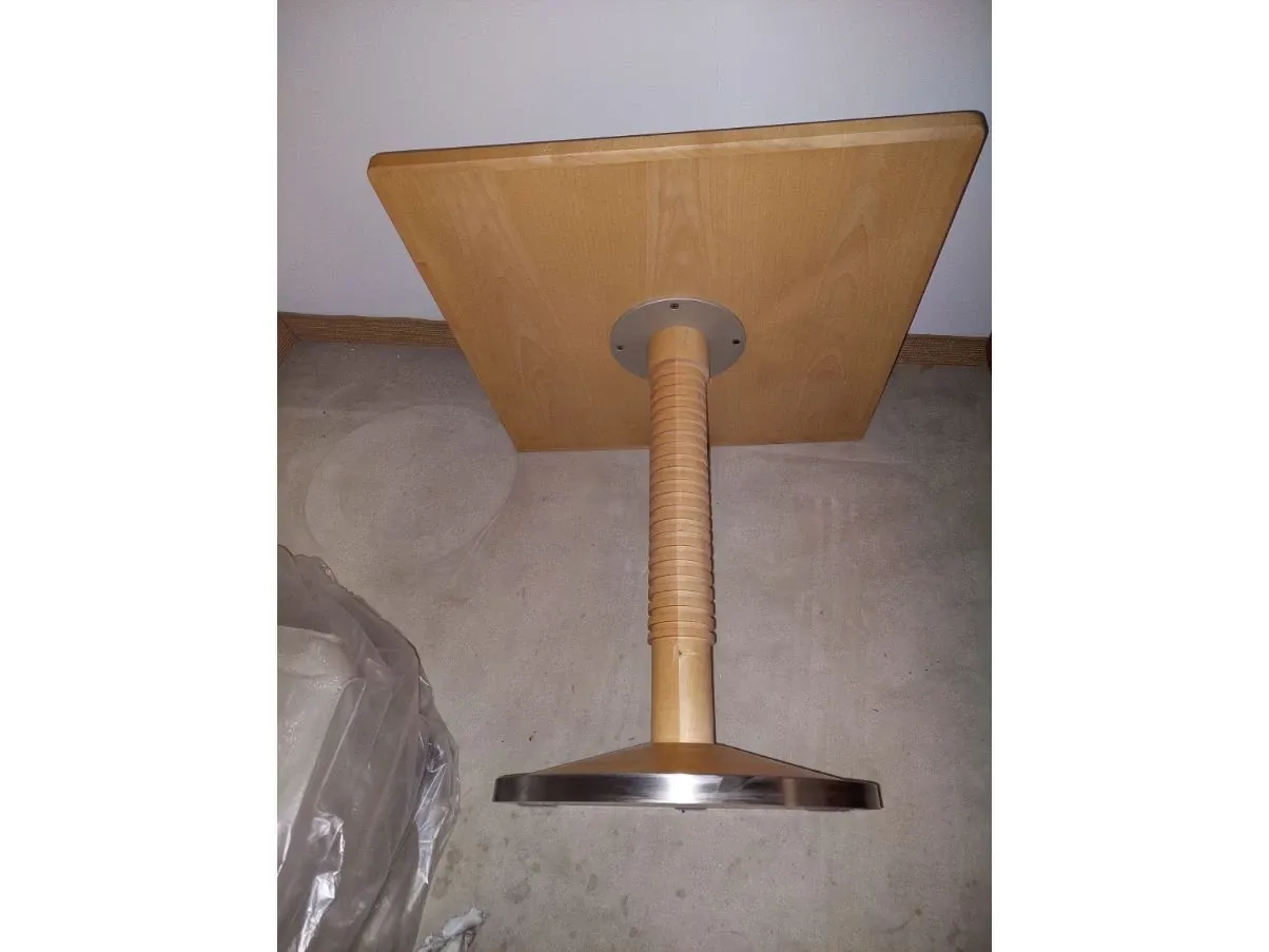 Vis coffee table in solid maple wood, Giorgetti 4