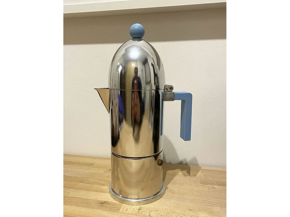 Kaffeemaschine La Cupola 6 Tassen aus Aluminium (blau) 5