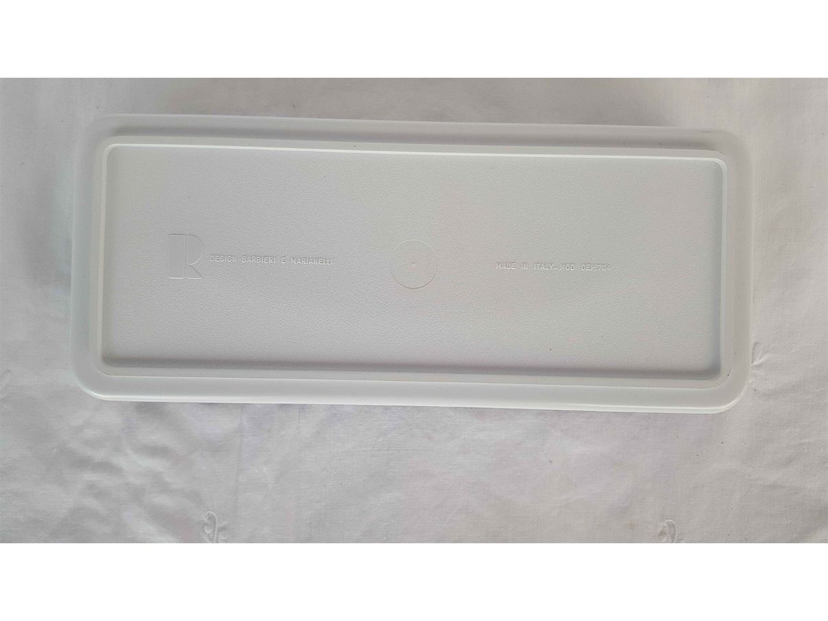 Posacenere SafeTray in plastica e metallo (bianco), Rexite