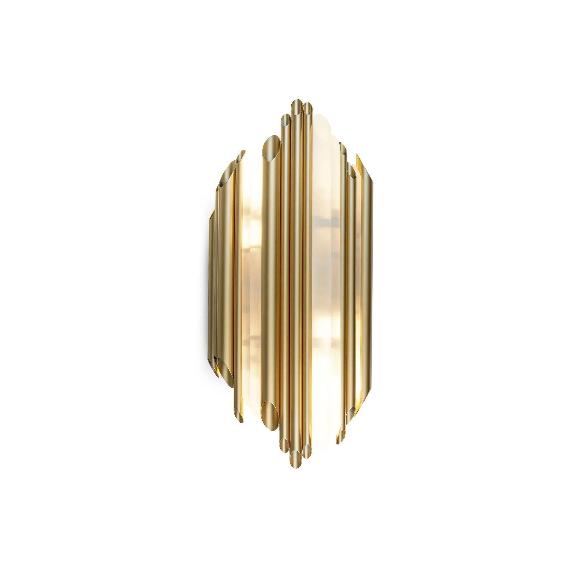 Bach Ap Large gold wall lamp, Contardi image