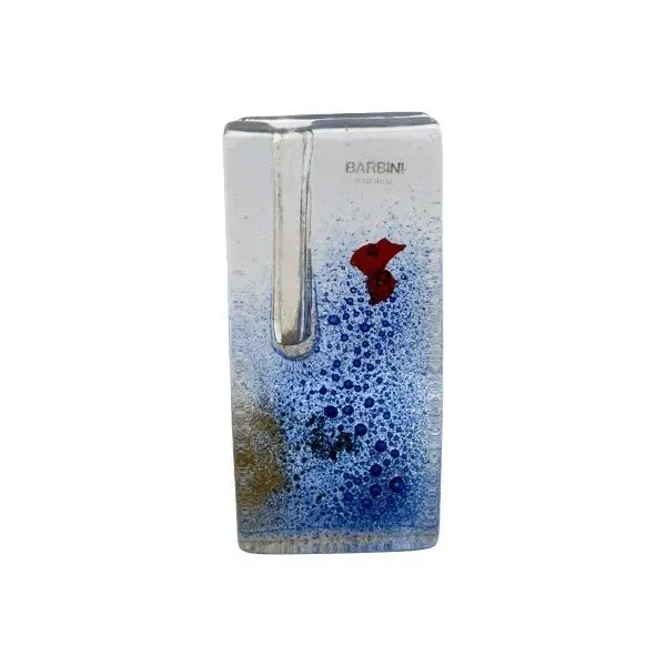 One flower vase in submerged crystal glass, Barbini Murano image