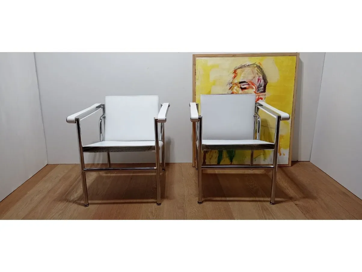 Set 2 sedie vintage LC1 (anni'80), Alivar 2