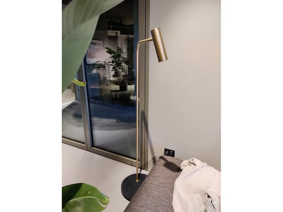 Heron floor lamp with marble base 4