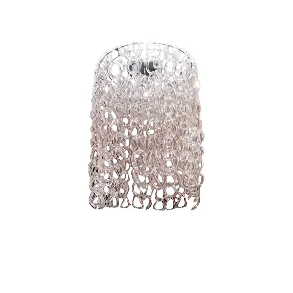 Lampadario vintage con giogali in cristallo, Vistosi image