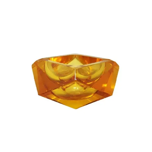 Vintage ashtray in Murano glass (orange), Seguso image