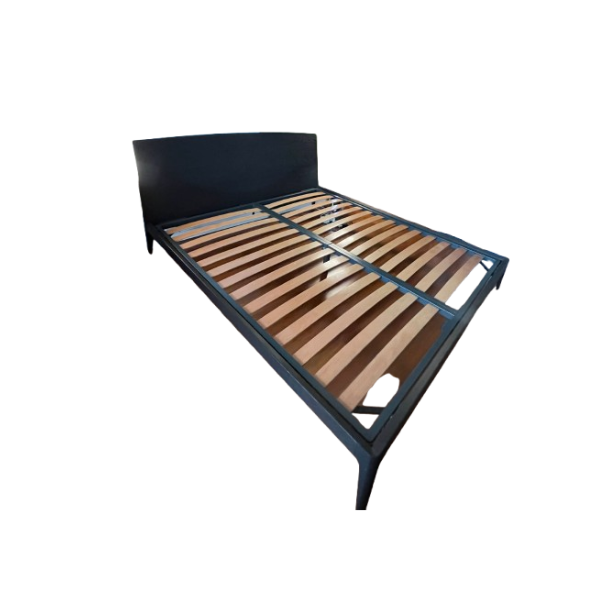 Letto matrimoniale Siri in legno rifinito rovere, Novamobili image