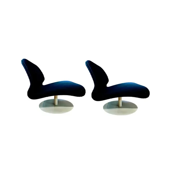 Set of 2 Attitude swivel chairs in steel, Fritz Hansen image