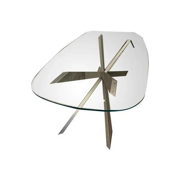 Modern Spider table in steel and glass, Cattelan Italia image