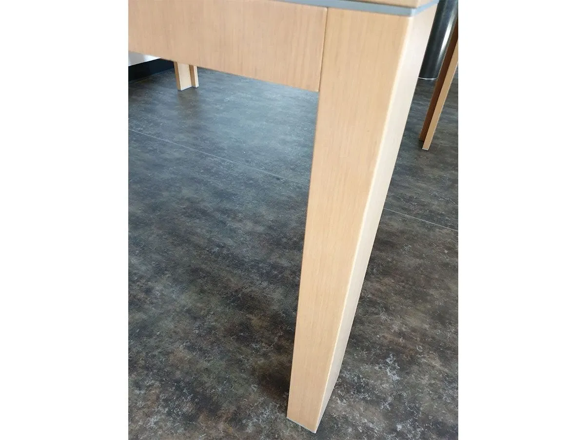 Capital square table in bleached oak wood, Ultom 3