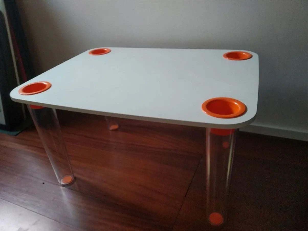 Little Flare children's table with wooden top (white), Magis 1