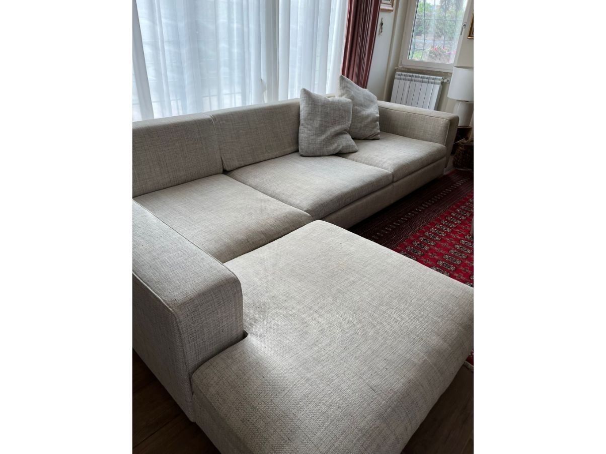 Divano con chaise longue in tessuto, Molteni&C Main