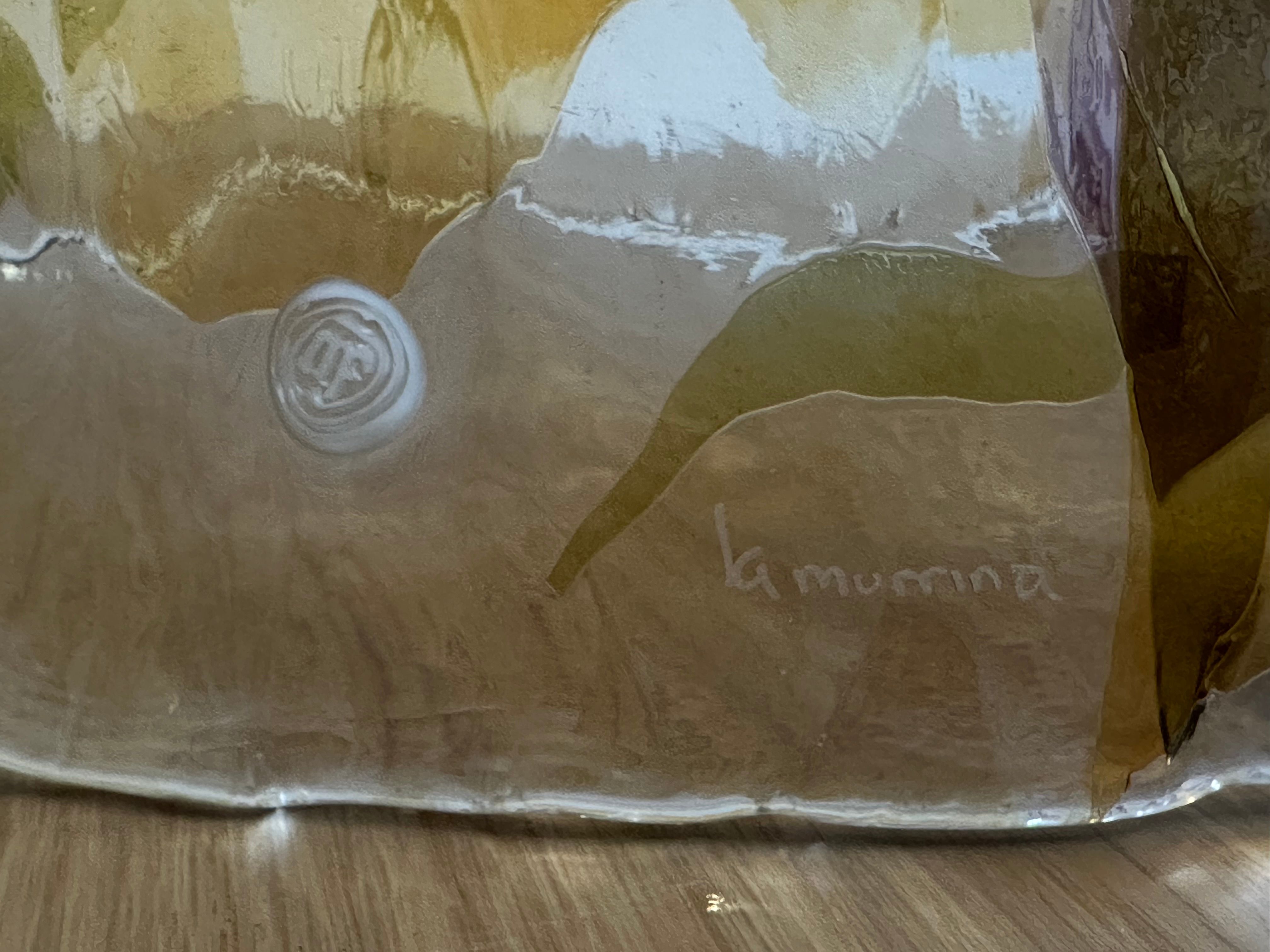 Lámpara de techo vintage de cristal de Murano Brand