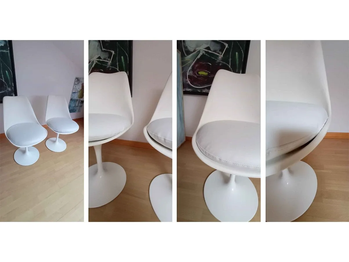 Set 2 sedie Tulip 769-S di Eero Saarinen (bianco) 8